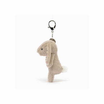 Jellycat Blossom Beige Conejo Dije Para Bolso | CDQN-70189